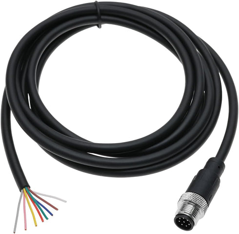 8 Pin M12 Sensor Connector Straight Aviation Cable Male to Male Aviation Socket Waterproof Electrical Cable for Industrial Automation Control...