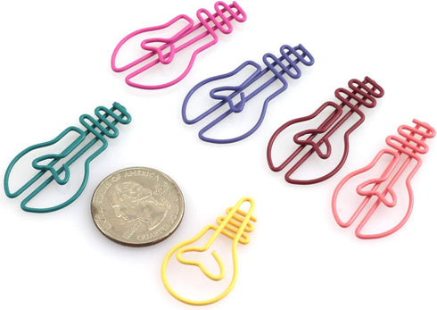 60 Pack Cute Fun Paper Clips Creative Bulb Shape Multi Color Great for Paper Clip Collectors Bookmark Document Holder Office School Notepad Sticke...