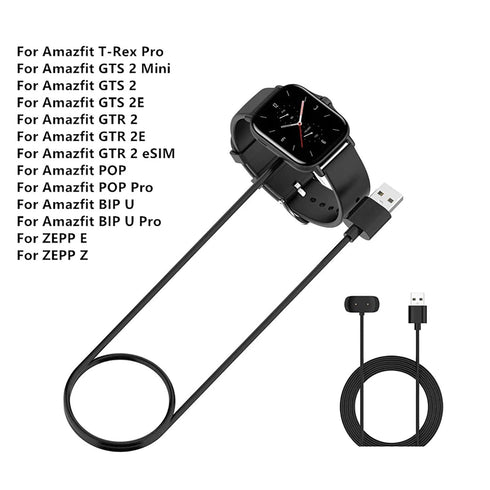 USB Charger Cable Compatible with Amazfit BIP U PRO gts 2, 2 Mini gts 3 GTR 2 2e 3 3 pro...