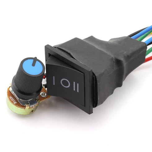DZS Elec 1pc DC Motor Speed Controller 9-60V Forward/Reverse High Power PWM Control Switch Motor Speed Regulator DC 12V 24V 36V 48V 60V 20A 1200W...