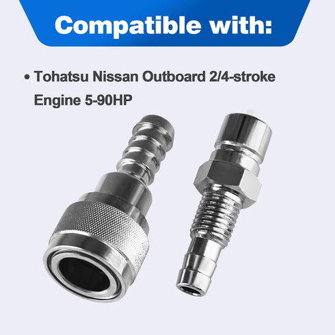 CULMKARI 5/16" Fuel Connector Fits for Tohatsu Nissan Outboard 2/4-stroke Engine 5-90HP Replaces 3B2-70260-1 3B2-70250-1...