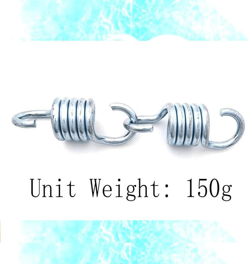 2PCS Hammock Spring Hardened Galvanized Steel Extension Spring Coil 600lb Support for Hanging Hammock Chairs...