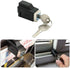 2 Pack Sliding Window Stopper Lock with 2 Keys - for Thickness 1/4" Small Frame Edge Clamp, Aluminum Alloy Windows Frame Locking Tool for Home Off...