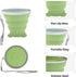 Collapsible Cup-Silicone Small Foldable Cup-Expandable Folding Drinking Cup -Reusable Portable Mugs Cup with Lids For Travel, Camping, Hiking, Out...