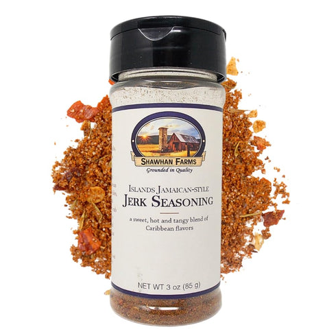 Shawhan Farms Islands Jamaican-Style Jerk Seasoning - Non-GMO - Naturally Gluten Free - Perfect for Meats, Marinades, and Vegetables - 3 Ounce Bot...