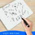 Small White Dry Erase Board for Kids 2pk.| Double Sided Lapboard Mini Ideal Dry Erase Board Perfect for Homeschool Supplies, Office, Classroom...