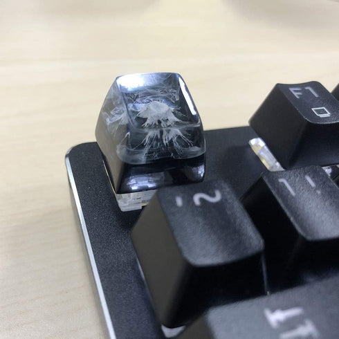Mechanical Keyboard Keycap Transparent Keycap Fog Style Mountain Keycap for MX Mechanical Keyboard Unique Gifts for Friends...