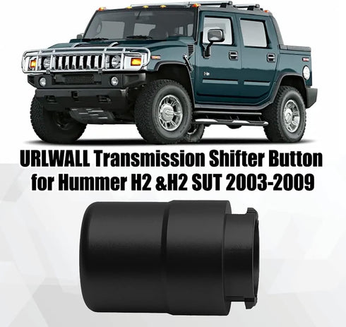 Transmission Shifter Button Knob, Gear Shift Handle Button for Hummer H2 & H2 SUT 2003 to 2009, CNC Aluminum Alloy Anti-Rust Durable for Hummer Ac...