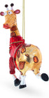 Statuesque Stylish Giraffe Blown Glass Christmas Ornament...
