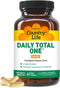 Country Life Daily Total One Multivitamin, Iron Free Once a Day Multivitamin & Multimineral Complex, Vitamins A, C, D, Including Coenzyme B-Vitami...