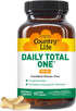 Country Life Daily Total One Multivitamin, Iron Free Once a Day Multivitamin & Multimineral Complex, Vitamins A, C, D, Including Coenzyme B-Vitami...