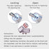 HiFi Banana Plugs Speaker Connectors Screw Locking Banana Plugs Rhudium Plated Banana Connector Jack for Speaker Cable-2Pairs / 4 pcs...