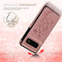 Compatible with Galaxy S10 Case Wallet, Case with Card Holder Embossed Butterfly Slim Folio Leather Cover Shockproof Kickstand with Credit Card Sl...