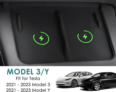 DS. DISTINCTIVE STYLE Anti-Slip Wireless Charger Mat Protector Compatible with Tesla Model 3/Y (2021-2023)......