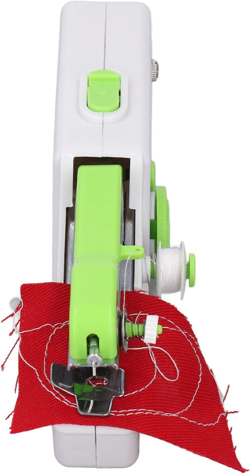 Handheld Sewing Machine, Mini Sewing Machine Kits, Portable Household Hand Stitching Machine Sewing Device Sewer with Scissors, Tape Measure & Sew...
