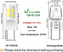 G8 LED Bulb Dimmable, 3W (20W-25W Halogen Equivalent), G8 GY8.6 Bi-Pin Base, T4 JCD Type 120V Mini G8 Bulb for Under Cabinet Puck Light, Under Cou...