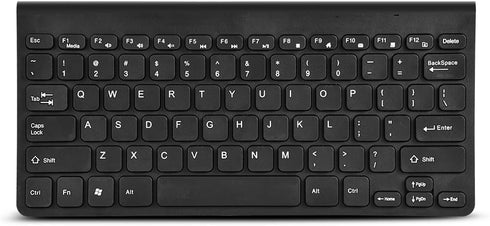 Mini Wired Keyboard and Mouse Set Compact Size, Light Weight, Ultra-Thin Design USB Keyboard Optical Mouse Combo for PC Laptop(Black)...