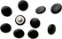 PEPPERLONELY 10PC Leather Covered Buttons with Shank Sew On for Leather Clothes Dress Coat Jeans Sofa Decoration Crafts, 11.5mm, Black...
