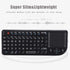 FOSA 2.4G Mini Keyboard with Touchpad, Rechargeable USB Keyboard Portable Handheld Keyboard for Smartphones, Laptops, Tablets, Game Consoles...
