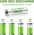 NiMH AA 1000mAh Rechargeable Batteries 1.2V,Pre-Charged Double A for Outdoor Solar Lights Garden Light String Lights, (Pack of 8)...