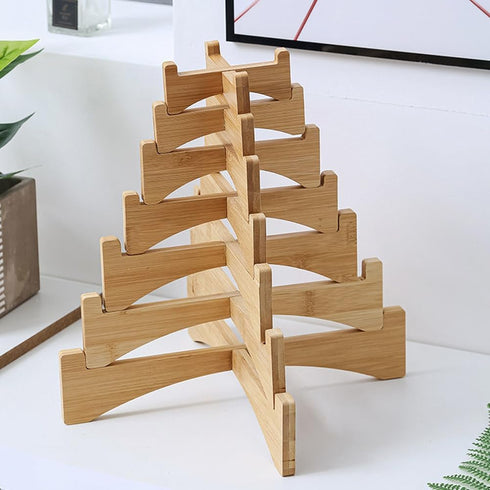 lasenersm 1 Piece Flower Display Stand Wooden Flower Pot Holder Flower Pot Display Stand Planter Stand Wooden Stool Riser Small Potted Stand Plant...