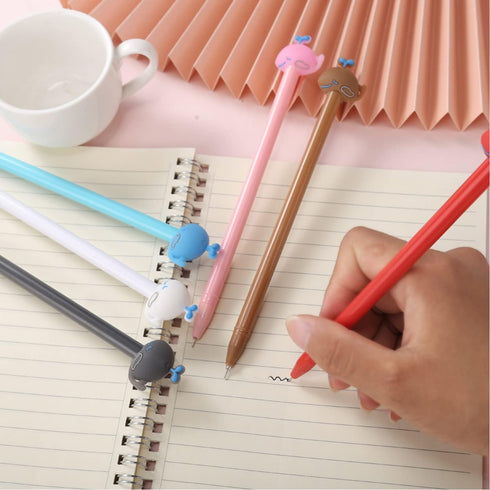 30Pcs Cute Cartoon Gel Black Ink Pens,Random Kawaii Writing Pens,Assorted Styles Pens for School Office Home Student Kids Present...