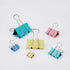 Medium Binder Clips and Paper Clips, Metal Paper Clamps Colourful Binder Clips Assorted Sizes...