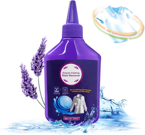 New Laundry Stain Remover,240ml Clothes Oil Stain Remover,Stubborn Stains Cleaner,Enzyme Cleaner,Laundry Detergent,Enzyme Laundry Stain Remover,St...