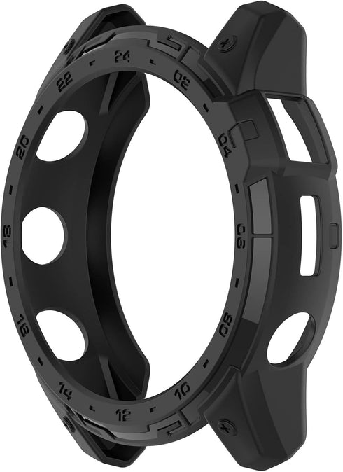 Compatible with Garmin Tactix 7 AMOLED Case, Scratch-Resistance TPU Military Protection Rugged Cover Case for Garmin Tactix 7 AMOLED Smartwatch Ac...