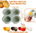 2 Pcs Air Fryer Accessories, Silicone Muffin Pans for Baking? Non-Stick Food-Grade Air Fryer Liners with 16 Disposable Paper Coated Baking Cups...