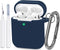 ATUAT Compatible with AirPods Case Cover, Full Protective Silicone Skin Dust-Proof Designed for Apple AirPods 1st 2nd Generation with Keychain, Fr...