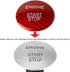 iJDMTOY Genuine Gloss Red Carbon Fiber Made Engine Push Start/Stop Button Decoration Cover Trim Compatible with Mercedes Keyless Engine Start...