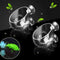 capetsma 2X Crystal Glass Aquatic Plant Pot, Planter, Red Shrimp Live Plants Fish Tank Holder with 4X Suction Cups for Aquarium Aquascape Decorati...