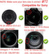 72mm Lens Cap Cover Compatible for Canon R3 R5 kit RF 24-240mm, for NIKKOR 18-200mm Lens (2 Pack)...
