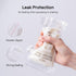 NCVI Breastmilk Storage Bags, 50 Count Milk Storage Bags for Breastfeeding, 7oz Breast Milk Storage Bags with Temp-Sensing, Doubled-Sealed, Hygien...