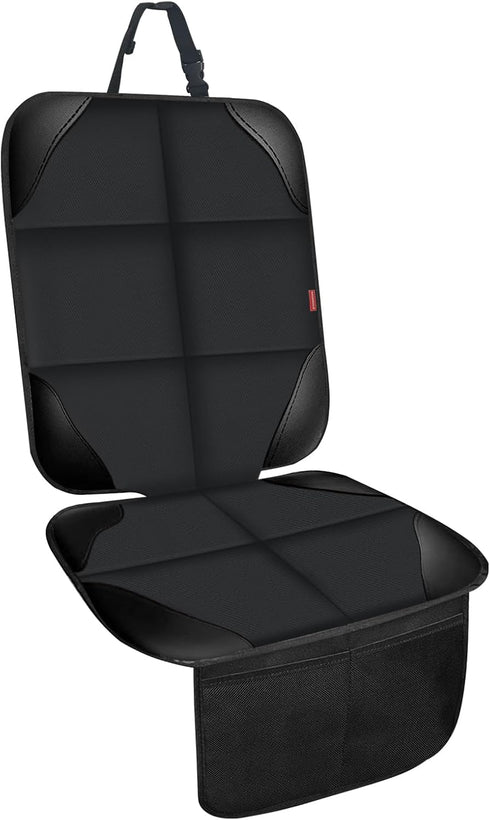 Car Seat Protectors for Child Car Seats 1 Pack Waterproof Leather Seats Protectors with Non-Slip Bottom Large Mesh Pockets Leather and Fabric Car ...