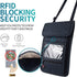 RFID Blocking Passport Holder Wallet with Neck Stash Pouch for Traveling Security Credit ID Card...