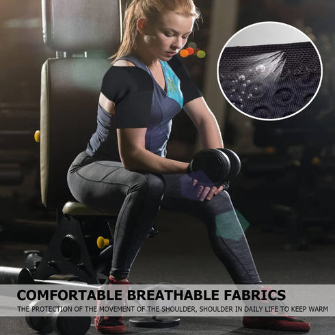 Double Shoulder Brace, Comfortable Double Shoulder -Breathable Sports Protective Gear for Chronic Tendinitis Pain Relief, Shoulder Strap Brace for...