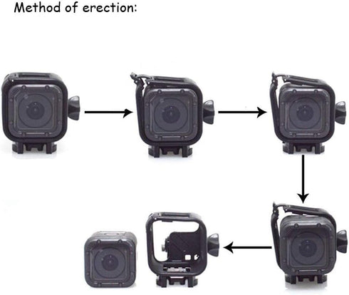 Ximimark Standard Protective Housing Frame Case Mount Holder for GoPro Hero 4 Session Camera 1Pcs...