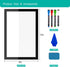 White Board 12x8 Dry Erase Board Whiteboard Magnetic Whiteboard for Fridge, Acrylic Dry Erase Board for Refrigerator, 4 Markers, 1 Cloth, and 1 Er...