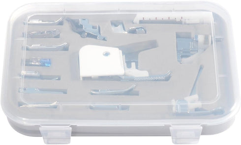 Youngine 15pcs Sewing Machine Presser Walking Foot Kit Professional Snap-On Low Shank Sewing Accessories for Brother, Singer, Viking, Janome, Kenm...
