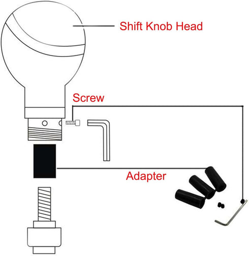 Skull Shift Knob Transmissions Gear Shifter Stick Handle Shifting Lever Fit Most Manual Automatic Cars Truck SUV (Red)...