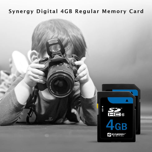 Synergy Digital 4GB Secure Digital SDHC Memory Card, Compatible with Canon Powershot A560 Digital Camera - Class 10, 20MB/s, 300 Series...