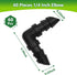 60 Pack Drip Irrigation 1/4" Barbed Elbow Fittings, Barbed Connectors for 1/4 Inch Irrigation Tubing Drip Line 90 Degree Elbow for Drip Sprinkler ...