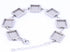 Reidgaller 5pcs Stainlesss Steel Bracelet Making Kit Fit 10mm Square Cabochon Bracelet Bezel Tray Blanks DIY Jewelry Accessories...