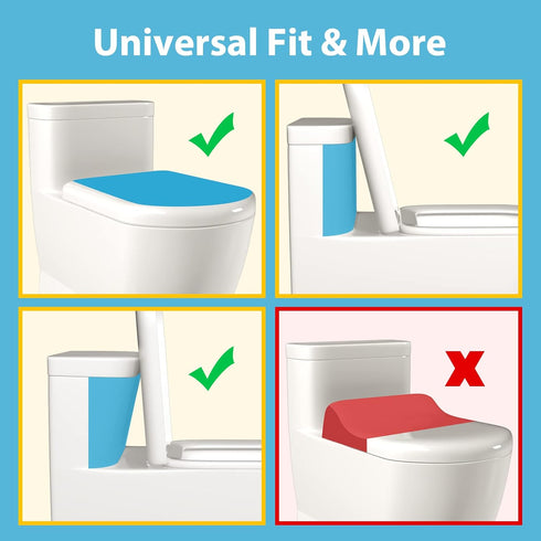 4our Kiddies Baby Toilet Lock (2 Pack) for Child Safety, Baby Proof Toilet Seat Lock with 2 Extra Pallet Fit for Most Standard Toilet, Easy Intall...