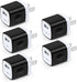 One Port USB Wall Charger,Charging Block,5Pack Travel 1A USB Charger Cube Brick Charger Boxes for iPhone 14/13/12/11/Xs Max/X/8 Plus/7/6S Plus,Sam...