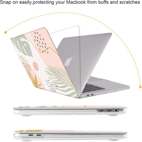 iCasso Compatible with MacBook Pro 13 inch Case 2023 2022-2016 Release A2338 M2/M1/A2159/A1989/A1706/A1708, Plastic Hard Shell Case with Keyboard ...