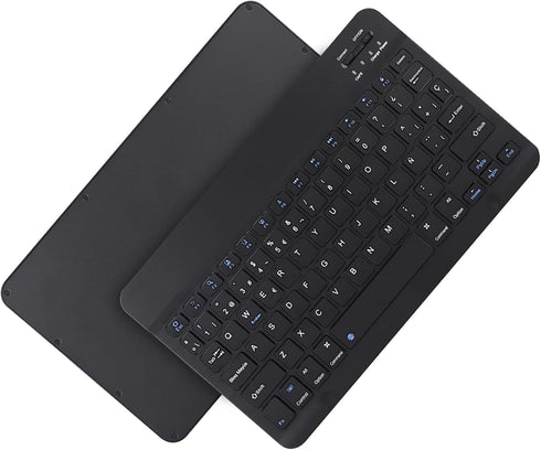 Mini Keyboard, Spanish Keyboard 78 Keys, Multifunctional Keyboard Touchpad Keyboard Storage & Presentation Materials...