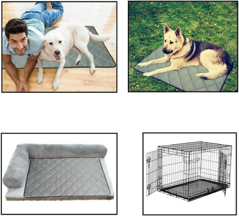 Dog Crate Bed Mat - Washable Kennel Pad, Anti - Slip Dog Crate Pad is Perfect for Dog Bed,Crate and Kennel, Grey (18Wx29L)...